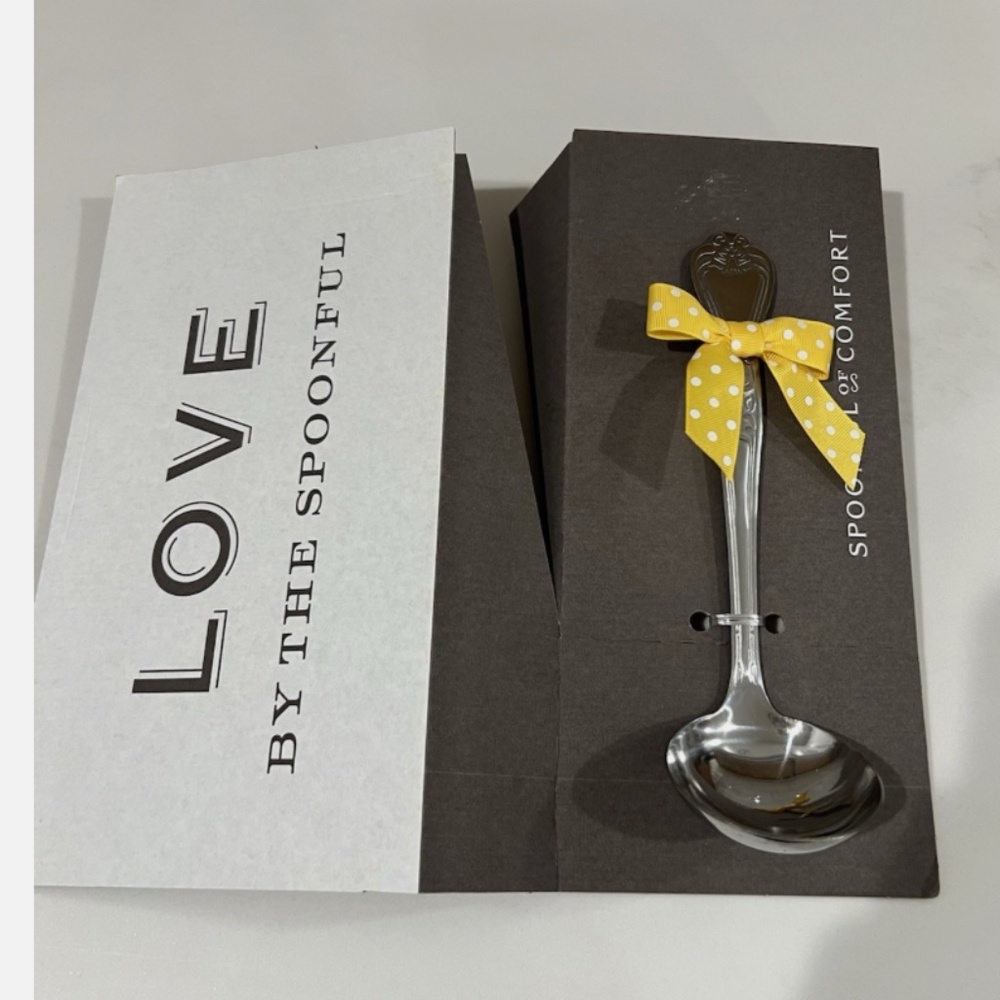 Metal Serving Soup Ladle Spoonful of Comfort Spoon